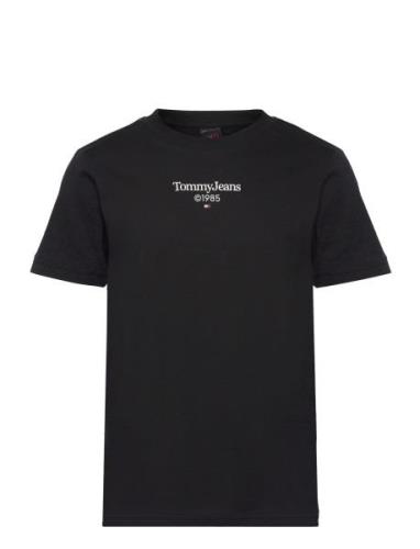Tjm Slim Tj 85 Entry Tee Ext Tops T-shirts Short-sleeved Black Tommy J...