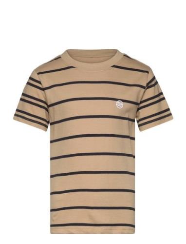 Kobdon S/S Tee Box Jrs Tops T-shirts Short-sleeved Brown Kids Only