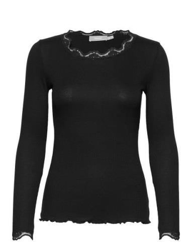 Frhizamond 2 T-Shirt Tops T-shirts & Tops Long-sleeved Black Fransa