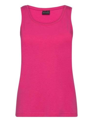 Sleeveless-Jersey Tops T-shirts & Tops Sleeveless Pink Brandtex
