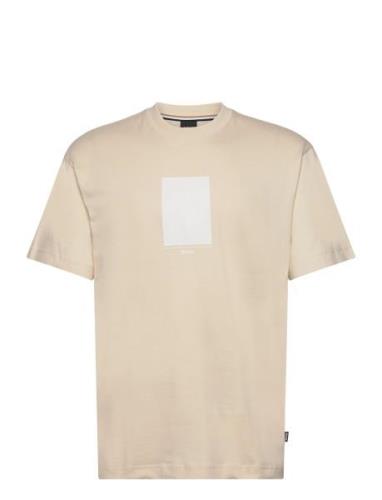 Tessin 88 Tops T-shirts Short-sleeved Cream BOSS
