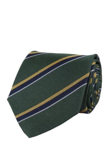 Regimental Silk Tie Solmio Kravatti Green Portia 1924