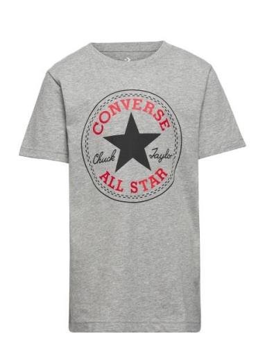 Cnvb Chuck Patch Tee Sport T-shirts Short-sleeved Grey Converse