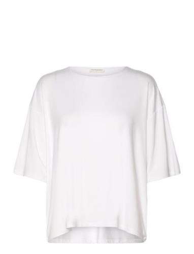 Olivia Top Tops T-shirts & Tops Short-sleeved White Movesgood