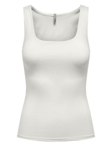 Onlea S/L 2-Ways Fit Top Jrs Noos Tops T-shirts & Tops Sleeveless Whit...