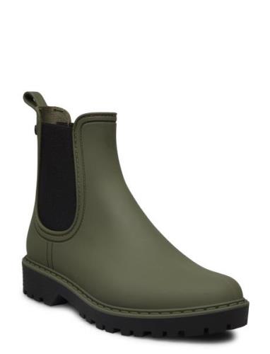 Women Boots Shoes Boots Ankle Boots Ankle Boots Flat Heel Green Tamari...