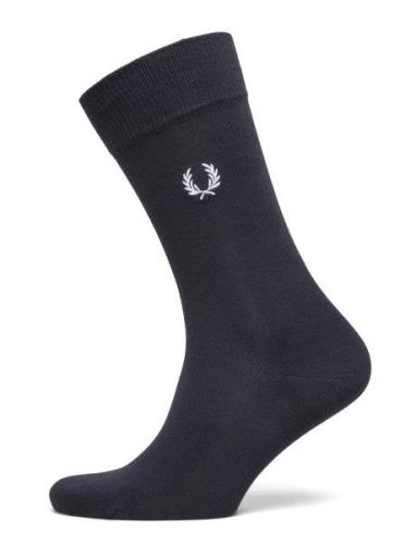 Classic Laurel Wreath Sock Underwear Socks Regular Socks Navy Fred Per...