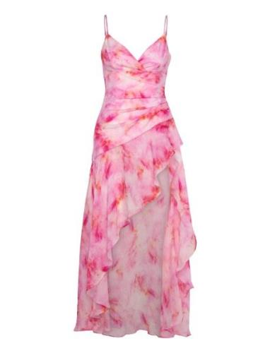 Sorella Printed Midi Dress Lyhyt Mekko Pink Bardot