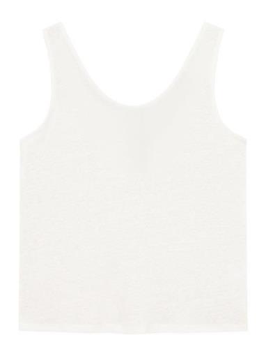 Breeze Singlet Tops T-shirts & Tops Sleeveless White Once Untold