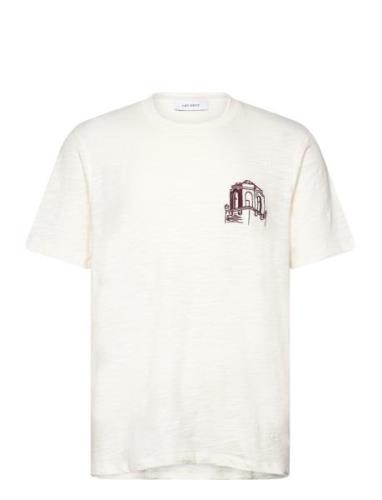 Hotel T-Shirt Tops T-shirts Short-sleeved White Les Deux