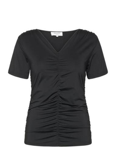 T-Shirt Tops T-shirts & Tops Short-sleeved Black Rosemunde