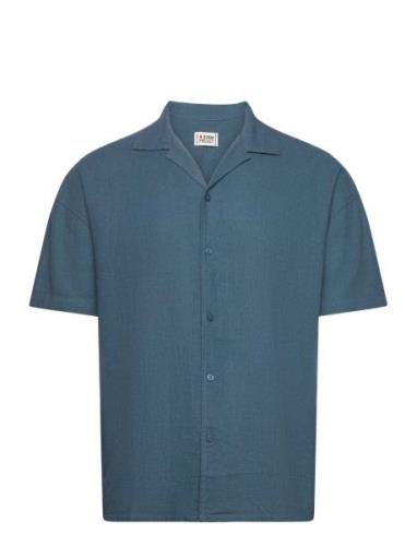 Dplinen Blend Shirt Tops Shirts Short-sleeved Blue Denim Project