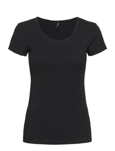 Onllive Love S/S Ck Top Jrs Tops T-shirts & Tops Short-sleeved Black O...