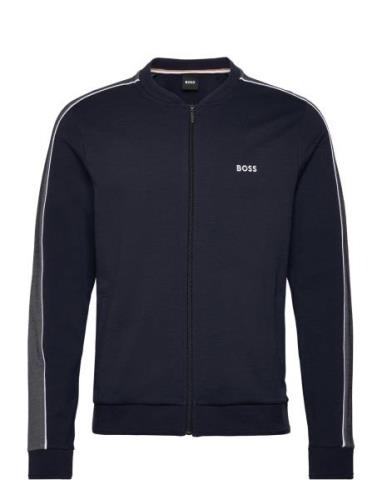 Tracksuit Col Jacket Tops Sweat-shirts & Hoodies Sweat-shirts Navy BOS...