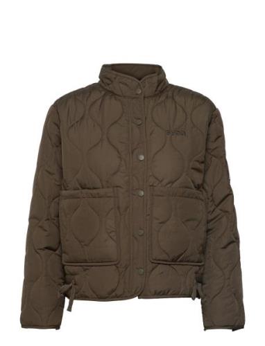 W. Quilted Jacket Tikkitakki Green Svea