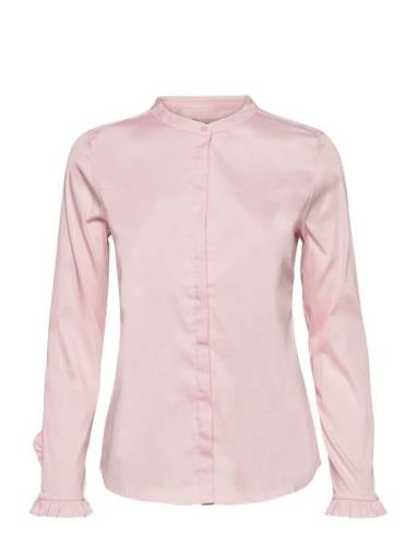 Mattie Shirt Tops Blouses Long-sleeved Pink MOS MOSH