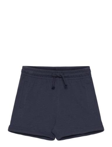 Cotton Shorts With Elastic Waist Bottoms Shorts Navy Mango