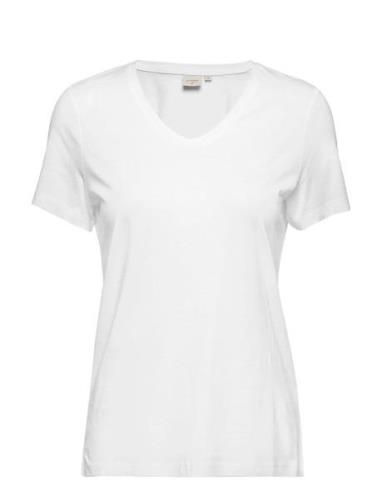Naia Tshirt Tops T-shirts & Tops Short-sleeved White Cream