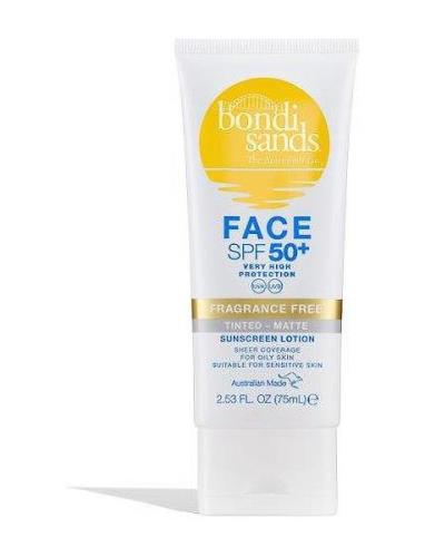 Spf 50+ Matte Tinted Face Lotion Aurinkorasva Kasvot Nude Bondi Sands