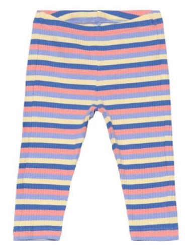 Leggings Rib Stripe Basic Bottoms Leggings Multi/patterned Lindex