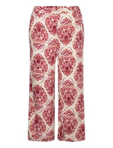 Sc-Melene Bottoms Trousers Wide Leg Red Soyaconcept