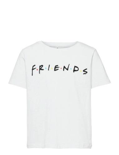 Nlffriends Phoebe Ss R Top Wab Tops T-shirts Short-sleeved White LMTD
