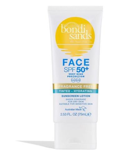 Spf 50+ Hydrating Tinted Face Lotion Aurinkorasva Kasvot Nude Bondi Sa...