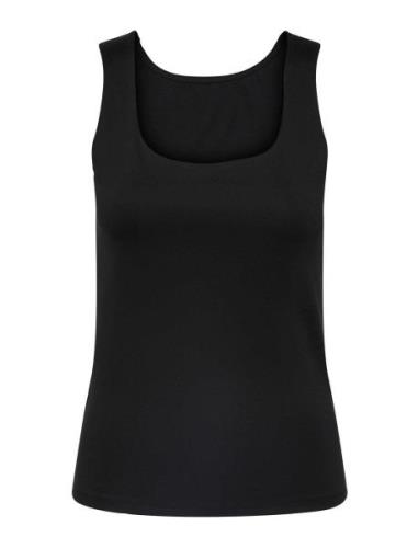 Pcneja Sl Reversible Top Noos Bc Tops T-shirts & Tops Sleeveless Black...