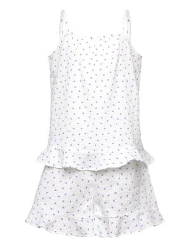 Pajama Camisole Pyjamasetti Pyjama White Lindex