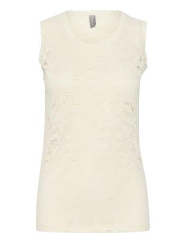 Cunicole Top Tops T-shirts & Tops Sleeveless Cream Culture