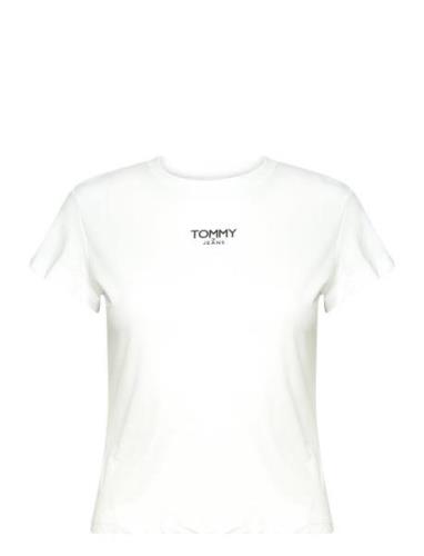 Tjw Bby Essential Logo 1 Ss Tops T-shirts & Tops Short-sleeved White T...