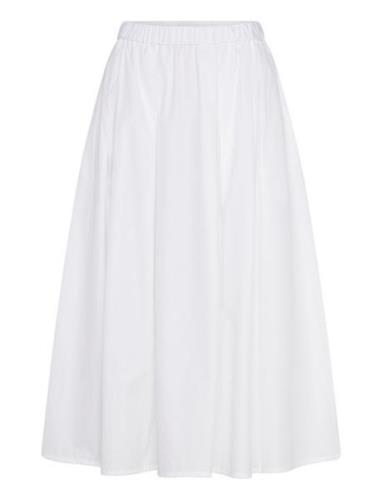 Jorina A-Line Skirt Polvipituinen Hame White Stylein