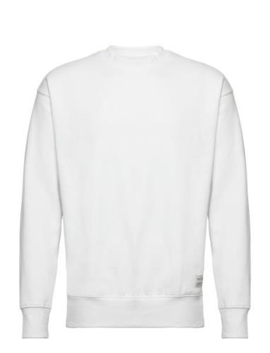 Sdlenz Crew Sw Tops Sweat-shirts & Hoodies Sweat-shirts White Solid