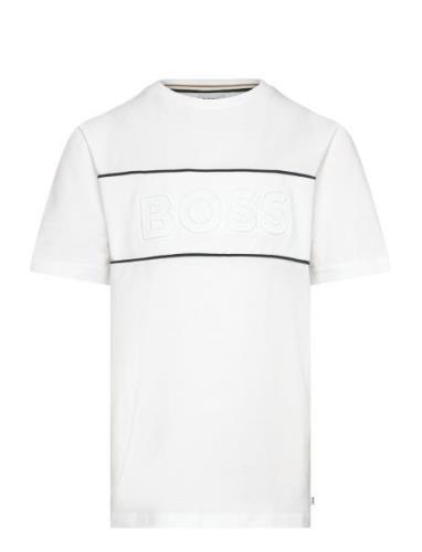 Short Sleeves Tee-Shirt Tops T-shirts Short-sleeved White BOSS