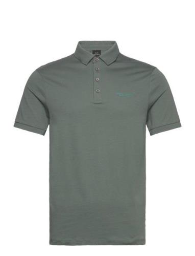 Polo Tops Polos Short-sleeved Green Armani Exchange