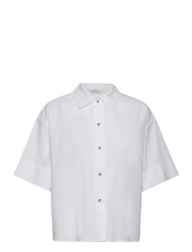 Vilde Ss Shirt Gots Tops Shirts Short-sleeved White Basic Apparel