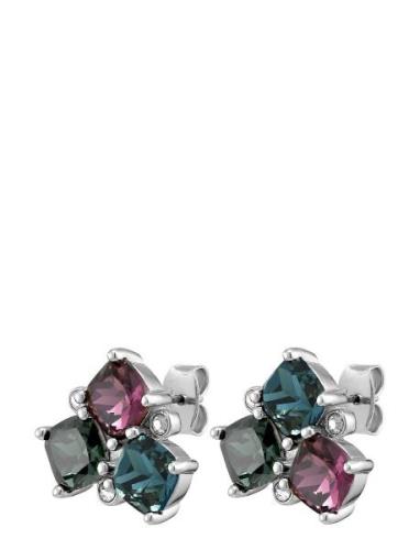 Viena Ss Blue Accessories Jewellery Earrings Studs Silver Dyrberg/Kern