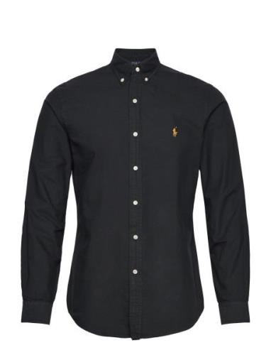 Slim Fit Oxford Shirt Tops Shirts Casual Black Polo Ralph Lauren