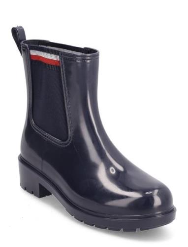 Corporate Elastic Rainboot Kumisaappaat Kengät Blue Tommy Hilfiger