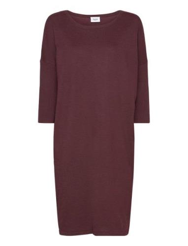 Milasz R-N Dress Polvipituinen Mekko Burgundy Saint Tropez