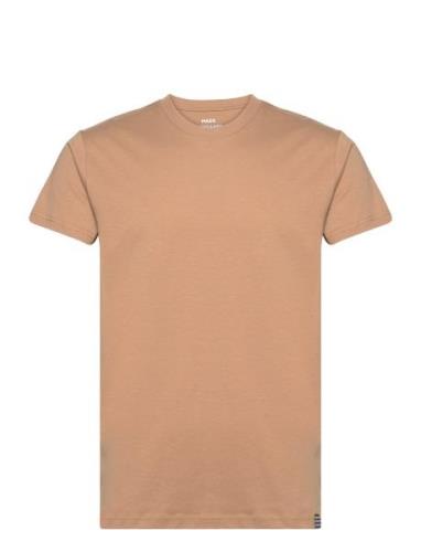 Organic Thor Tee Tops T-shirts Short-sleeved Beige Mads Nørgaard
