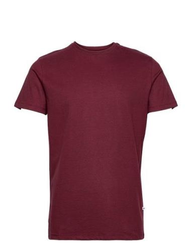 Basic Cotton Tee Tops T-shirts Short-sleeved Red Kronstadt