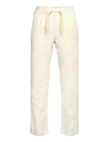 Trousers Staffan Linen Blend Bottoms Trousers Cream Lindex