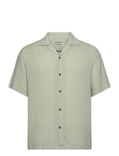 Jjejeff Solid Resort Shirt Ss Sn Tops Shirts Short-sleeved Green Jack ...