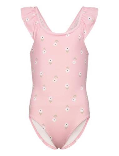 Swimsuit Straps With Flounce Uimapuku Uima-asut Pink Lindex