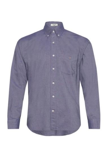 Rel Oxford Shirt Tops Shirts Casual Blue GANT