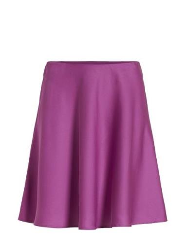 Viellette Hw Short Skirt Lyhyt Hame Purple Vila
