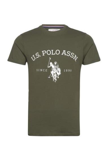 Uspa T-Shirt Archibald Men Tops T-shirts Short-sleeved Green U.S. Polo...