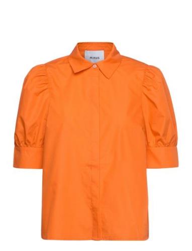 Molia Skjorte Tops Shirts Short-sleeved Orange Minus