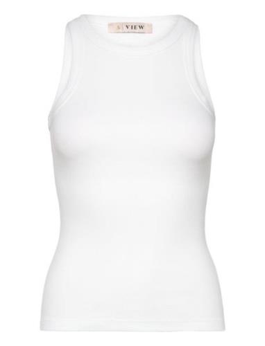 Mari Tank Top Tops T-shirts & Tops Sleeveless White A-View